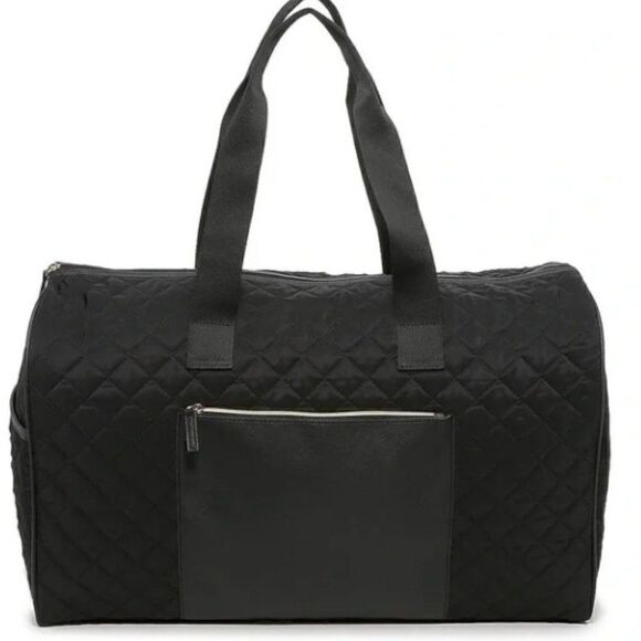 DSW Quilted Black Weekender Bag - Picture 1 of 2